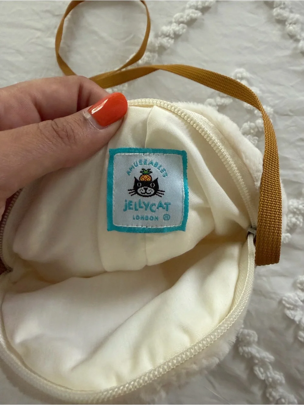 Retired Jellycat Amuseables Happy Boiled Egg Bag - Like New! & Authentic